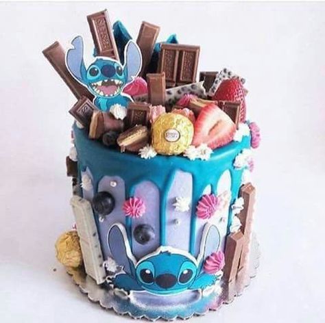 I think I'm in love Stitch Cakes, Stitch Birthday Cake, Lilo And Stitch Cake, Stitch Cake, Candy Birthday Cakes, Disney Birthday Cakes, Stitch Stuff, Creative Birthday Cakes, Disney Cakes