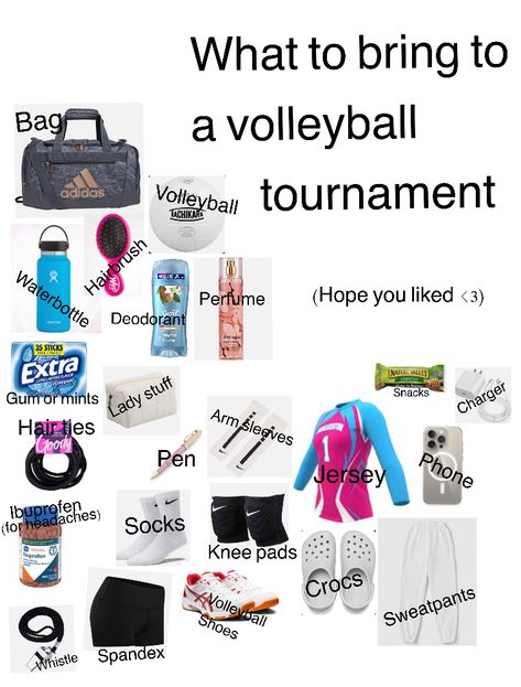 What to you bring to volleyball tournaments and what postition to you play? What To Pack In My Volleyball Bag, What To Bring To Your First Volleyball Tournament, What To Put In Your Volleyball Bag For Practice, What To Take To A Volleyball Tournament, What To Bring In Volleyball Bag, What To Bring To Volleyball Camp, Volleyball Tournament Packing List, Volleyball Packing List Tournament, What To Bring To A Volleyball Game