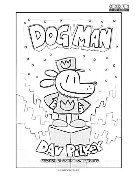 Here’s a fun series of coloring pages with your favorite book characters from your favorite series. Enjoy! Hover over an image to see how the coloring page will look. Click on the image to print out a pdf version of the content. Book Character Coloring Pages Book Cover Coloring Page, Dogman Coloring Pages, Dog Man Coloring Pages, Dogman Book, Dogman Birthday, Library Coloring Pages, Printable Characters, Dav Pilkey Dog Man, Coloring Dog