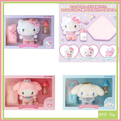 599.15MXN$ 42% de DESCUENTO|Cinnamoroll Melody Hello Kitty Baby Dress Up Suit, chupete de bebé, botella de peluche, figura de Anime, muñeca de juguete linda, regalo de cumpleaños para niños| |   - AliExpress Hello Kitty Bebe, Baby Hello Kitty, Coquette Core, Hello Kitty Baby, Hello Kitty Toys, Kitty Clothes, Kitty Baby, Melody Hello Kitty, Sanrio Wallpaper