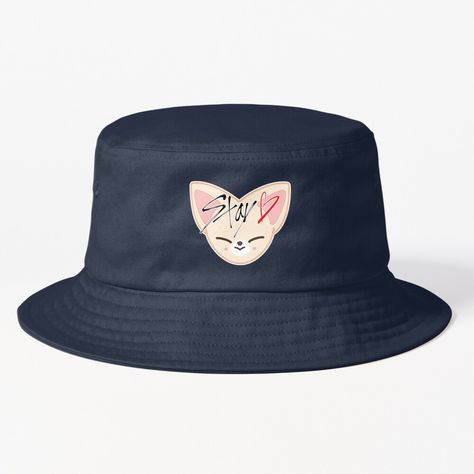 Fox Bucket Hat, Skzoo Foxiny, Kids Bucket Hat, Bucket Hat Design, Yang Jeongin, Hats For Sale, Flats Top, Hat Designs, Stray Kids