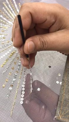 Tambour Beading, Hand Beaded Embroidery, Diy Bead Embroidery, Tambour Embroidery, Bead Embroidery Tutorial, Hand Embroidery Patterns Flowers, Hand Embroidery Videos, Couture Embroidery, Couture Sewing Techniques