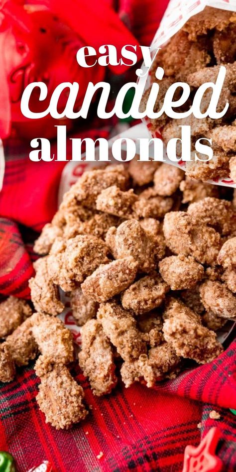 Crock Pot Candied Almonds, Sweet Roasted Almonds, Air Fryer Candied Almonds, Candied Almonds Recipe Easy, Candied Almonds Stovetop, Almonds Recipe Snacks, Candy Almonds Recipe Easy, Air Fryer Almonds, Almond Recipes Snacks