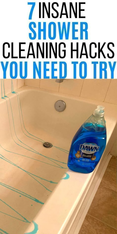 Shower Cleaning Hacks, Shower Cleaning, Deep Cleaning Hacks, Amazing Showers, Diy Cleaning Solution, Easy Cleaning Hacks, Homemade Cleaning Solutions, Bathroom Cleaning Hacks, Diy Home Cleaning