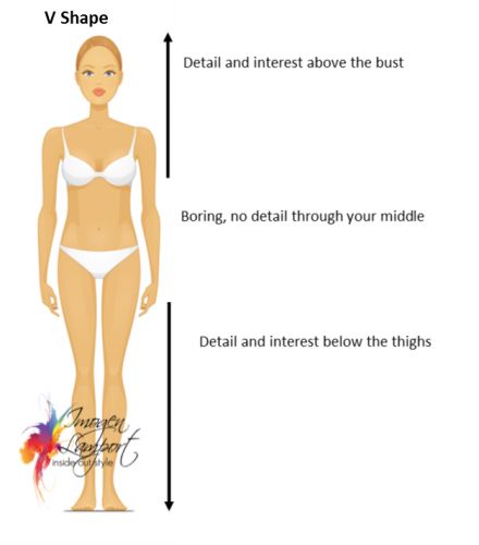 V Shape Body style guide Fit Inverted Triangle Body Shape, Inverted Triangle Vs Rectangle Body Shape, The Concept Wardrobe Inverted Triangle, Trousers For Inverted Triangle Shape, Invert Triangle Body Shape, V Shape Body, Body Shape Calculator, Inverted Triangle Body Shape Fashion, Body Shapes Women