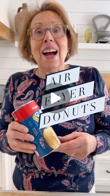 Babs on Instagram: "🍩AIR FRYER DONUTS 🍩 Start to finish in under TEN minutes 🥰 Great for Valentine’s Day ❤️ or any day!! 🍩 Cut holes in the middle of biscuit , pop in air fryer (3 min each side) , then brush with melted butter and dip in cinnamon and sugar! Don’t forget to make the donut holes as well!! Ingredients: Melted butter, Pillsbury Grands Flaky Layer Biscuits (or any biscuits but make sure they have flaky layers on the label), 1/2 cup sugar, 1/8 cup cinnamon #airfryerdonuts #easydonuts" Air Fry Canned Biscuits, Canned Biscuit Donut Recipes Air Fryer, Air Fryer Pillsbury Biscuits, Air Fryer Donuts With Biscuits, Air Fryer Biscuit Donut Recipes, Air Fryer Donuts Biscuits, Pillsbury Biscuit Donuts, Donuts From Biscuits, Canned Biscuit Donuts