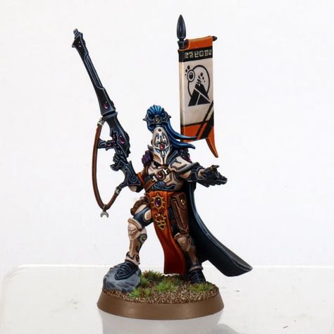 Eldar 40k, Old Head, Dark Eldar, Warhammer Models, Warhammer 40k Miniatures, Model Paint, Fantasy Miniatures, Warhammer 40000, Mini Paintings