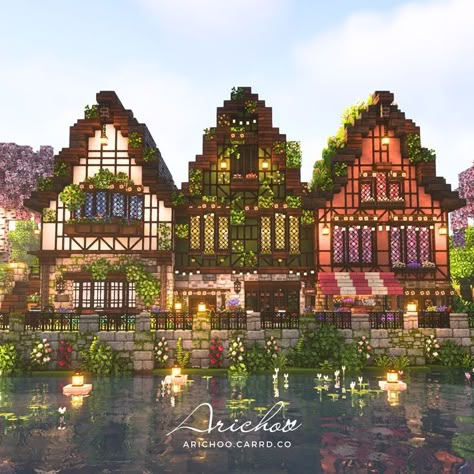 Minecraft Fairycore, Minecraft Horse Stables, Cottage Minecraft, Cottagecore Minecraft, Minecraft House Plans, Minecraft Farm, Minecraft Cottage, Minecraft House Tutorials, Minecraft Room