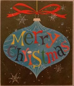 A Merry Christmas & Happy New Year From Caroline True Records ! 60s Christmas, Christmas Tree Scent, Retro Christmas Decorations, Vintage Christmas Images, Mid Century Christmas, Christmas Graphics, Vintage Greeting Cards, Vintage Christmas Cards, Noel Christmas