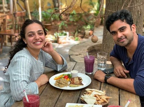 848 Likes, 0 Comments - Pinkvilla South (@pinkvillasouth) on Instagram: “Look who’s enjoying some yum Sunday Brunch today 😍😍 @pinkvillasouth . . . #nithyamenon #love…” Ashok Selvan, Nithya Menen, High Quality Photos, Tamil Movies, Actor Photo, Sunday Brunch, Still Image, Hyderabad, Actresses