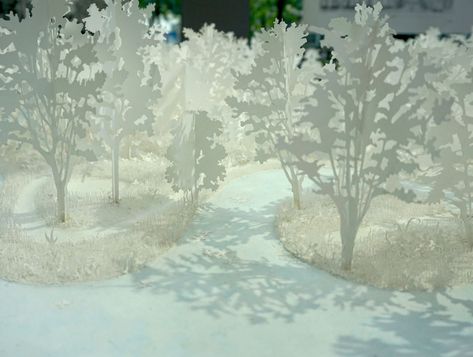 Junya Ishigami, Freeing architecture - Fondation Cartier pour l'Art Contemporain - Marion de Castilla Architecture Model Trees, Architectural Trees, Junya Ishigami, Site Model, Architecture Concept Diagram, Japanese Architect, Model Tree, Landscape Model, Arch Model