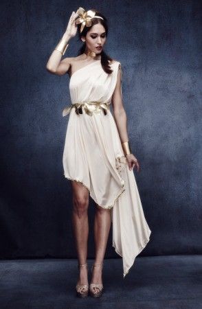 Ancient Greek Dress Goddesses, Greek Dress Aesthetic, Toga Halloween Costume, Greek Goddess Fancy Dress, Greek Tunic, Goddess Fancy Dress, Greek Mythology Dress, Joker Dress, Toga Costume