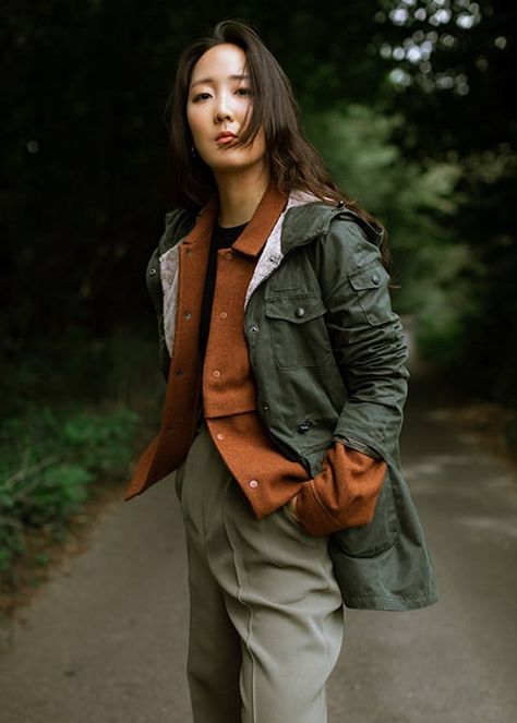 Re-Engineered for Today | AW20 | Barbour Ecologist Aesthetic, Paula Sutton, Utility Jacket Outfit, Tokyo Winter, Barbour Jacket, Jacket Parka, Jacket Outfit, Stylish Clothes, Jumper Shirt