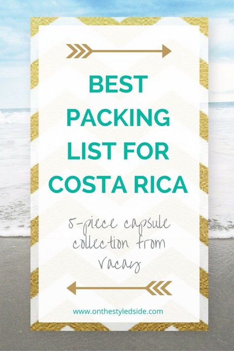 What to pack for Costa Rica | Pack light AND look amazing! Costa Rica Packing List | Travel Style | Capsule Wardrobe Costa Rica Packing List, Vacation Costa Rica, Costa Rica Packing, Style Capsule, Boho Travel, European Travel Tips, Costa Rica Vacation, Light Travel, Packing List For Vacation