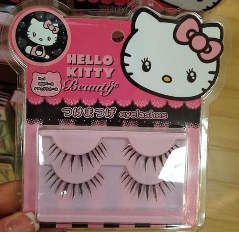 Hello Kitty Lashes, Gyaru Makeup, Hello Kitty Merchandise, Hello Kitty Videos, Hello Kitty Makeup, Kitty Clothes, Face Art Makeup, Hello Kitty Aesthetic, Swag Makeup