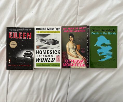 Ottessa Moshfegh books collection aesthetic study Books Collection Aesthetic, Tshoeh Aesthetic Book, Ottessa Moshfegh Aesthetic, Natasha Madison Books Aesthetic, Otessa Moshfegh Aesthetic, The Metamorphosis Book Aesthetic, Otessa Moshfegh Books, Maya Core, Ottessa Moshfegh Books