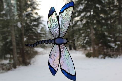 Sun catcher dragonfly by Unikke Glas ~ UPC aniA ~ design available for purchase at Mugsy's Tavern & Grill in Bonners Ferry, ID Dragon Fly Stained Glass Patterns, Stained Glass Dragonflies, Stained Glass Dragonfly Pattern, Dragonfly Stained Glass Pattern, Stained Glass Dragonfly, Dragonfly Stained Glass, Glass Dragonfly, Dragonfly Ornament, Stained Glass Patterns Free