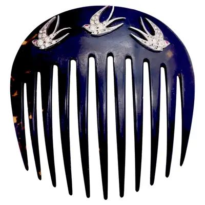 1stDibs: Antique and Modern Furniture, Jewelry, Fashion & Art Alex Gaboury, Fantasy Crown, Antique Hair Combs, Vintage Comb, Updo Tutorial, Low Bun Hairstyles, Bird Designs, Vintage Hair Combs, Hair Adornments