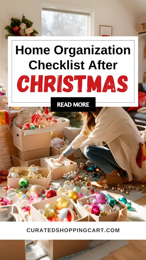 Looking for fast & effective ways to clean up after Christmas? This after holiday cleaning checklist will guide you through taking down decorations, organizing living spaces, & deep-cleaning your kitchen, bathrooms, & bedrooms. Perfect for those who want to start the new year with a fresh, clutter-free home. quick holiday cleanup, Christmas decoration storage tips, organizing after the holidays, new year cleaning plan, room-by-room cleaning, post-Christmas cleaning checklist, reset for new year. Year End Cleaning, New Year House Reset, New Year Home Reset, Christmas Organization Checklist, New Year Cleaning List, New Years Cleaning, Organizing Christmas Decorations, New Year Cleaning, Christmas Cleaning Checklist