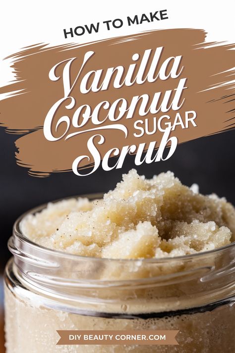 Making your own Vanilla Coconut Sugar Scrub is not only a rewarding DIY project, but it offers the perfect way to pamper your skin. With just a few simple ingredients, Exfoliating Face Scrub Diy Recipes, Vanilla Scrub Diy, Exfoliating Body Scrub Diy Recipes Coconut Oil, Sugar Scrub Recipe With Coconut Oil, Coconut Oil Diy Beauty Recipes, Vanilla Body Scrub Diy, Diy Tree Hut Sugar Scrub, Best Sugar Scrub Recipe, Olive Oil Sugar Scrub Diy