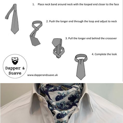 How To Tie An Ascot, How To Tie A Cravat, Tie An Ascot, Gender Euphoria, Cravat Tie, Ascot Ties, Costume Inspo, Your Outfit, The Loop