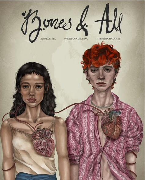 Two Fridas, Mark Rylance, Romance Movie Poster, Movie Illustration, Bones And All, Luca Guadagnino, Taylor Russell, Movie Poster Art, All Movies