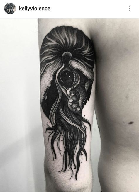 Black and gray paper nautilus tattoo by Kelly Violet Nautilus Tattoo, Jaguar Tattoo, Mechanic Tattoo, Octopus Tattoo Design, Octopus Tattoos, Tattoo Filler, Tattoo Clothing, Octopus Tattoo, Waves Tattoo