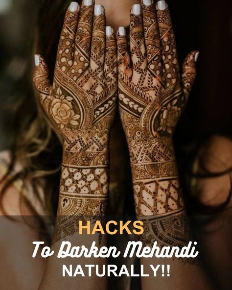 Mehandi designs - ✅ Mehendi Artist - ✅ But, how to make it darker? - 🤔 We are here for your rescue to make the mehendi darker. Swipe 👉 to take away some easy hacks on how to make mehendi darker! Mehandi designs by - @vkmehandiarts . . . . Follow for more wedding inspiration - @weddingbanquetsindia . . . #mehandidesign #mehandidesign #darkmehendi #mehandistain #mehandilove Instagram Mehandi Designs, Mehendi Artist, Easy Hacks, Mehandi Designs, Simple Tricks, Follow For More, Henna, Make It, Wedding Inspiration