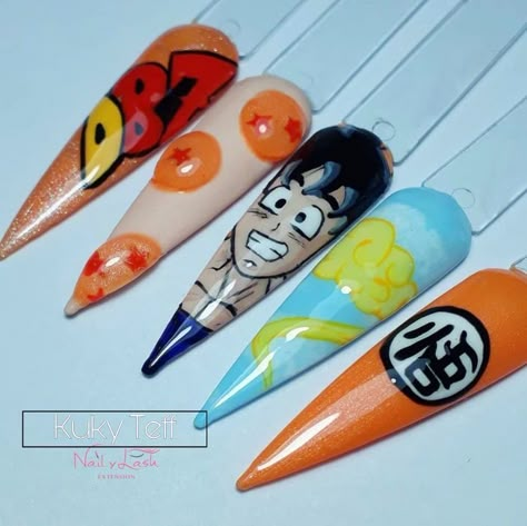 Cartoons Nails, Naruto Nails, Kawaii Nail Art, Anime Nails, Drip Nails, Baddie Nails, Stylish Nails Designs, Cute Acrylic Nail Designs, Nail Art Designs Diy