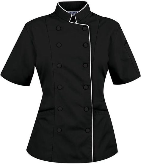 Chef Jackets Design, Chef Photography, Chef Outfit, Black Chef, Chef Jackets, Chef Wear, Chef Clothes, Chef Coat, Sleeves (women)