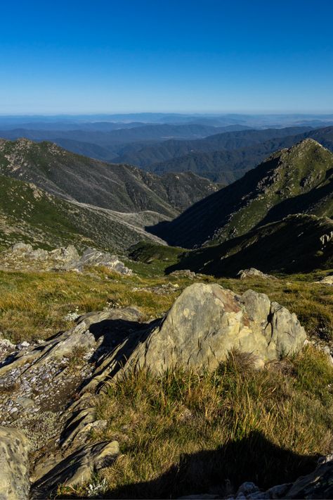 The beautiful view when hiking the Mount Kosciuszko trail. #Australia #NewSouthWales #travelaustralia #seeaustralia Mount Kosciuszko, Australia Landscape, Hiking Spots, Nsw Australia, Us National Parks, Beautiful View, Colorful Style, Hiking Trip, Australia Travel