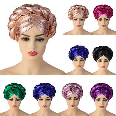 Find many great new & used options and get the best deals for African Women Female Turban Hat Ready To Wear Braids Head Wrap Bonnet Chemo Caps at the best online prices at eBay! Free delivery for many products. Female Turban, Head Wrap African, Hijab Hat, Braided Headwrap, African Head Dress, African Head Wraps, Lace Ball Gowns, Aso Oke, Chemo Caps