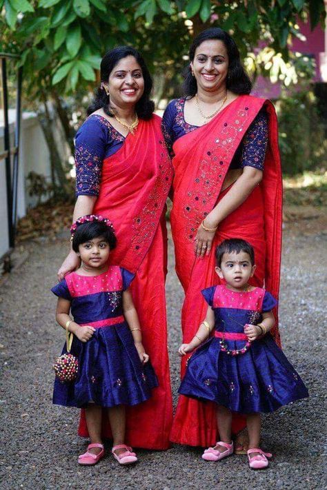 Mommy daughter dresses indian