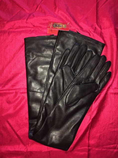 eBay Leather: Long black leather opera gloves still sell well Opera Gloves Pattern, Velvet Opera Gloves, Long Black Leather Fingerless Gloves, Leather Gloves Ladies, Leather Opera Gloves, Long Leather Gloves, Gloves Women, Horse Riding Outfit, Leather Gloves Women