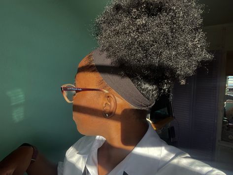 Natural hair in a high puff High Puff Natural Hair, High Puff, Easy Hairstyle, Black Community, Head Wraps, Easy Hairstyles, Natural Hair, High Tops, Natural Hair Styles