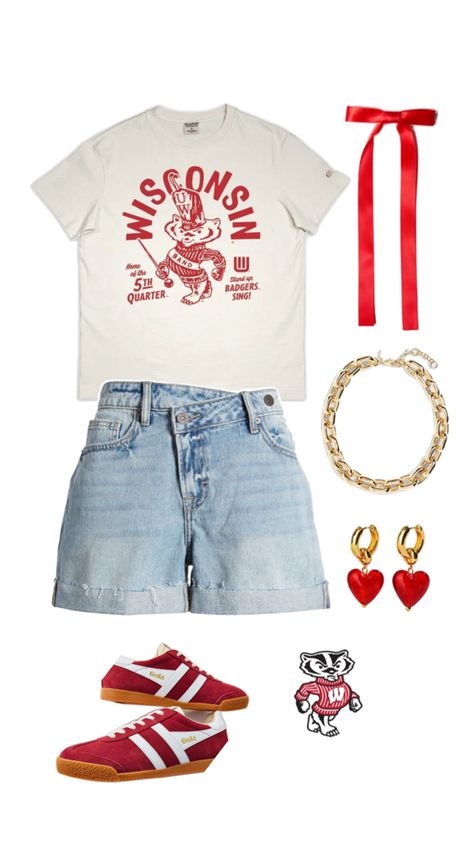 Game Day Outfit, Gameday Outfit, Day Outfit, Fitness Inspo, Game Day, Wisconsin, Outfit Of The Day, Band, Outfit Inspo