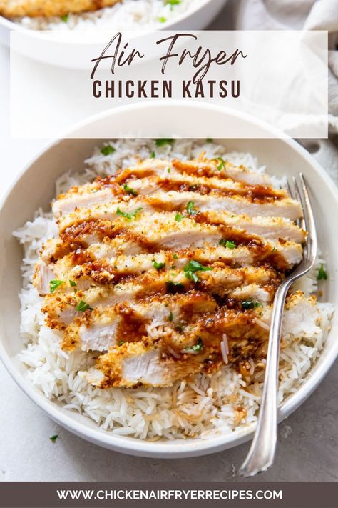 Easy Air Fryer Chicken Katsu Air Fryer Chicken Katsu, Katsu Sauce Recipe, Chicken Air Fryer Recipes, The Best Air Fryer Chicken, Honey Chicken Breast, Katsu Sauce, Air Fryer Chicken Recipes, Chicken Wing Seasoning, Chicken Air Fryer