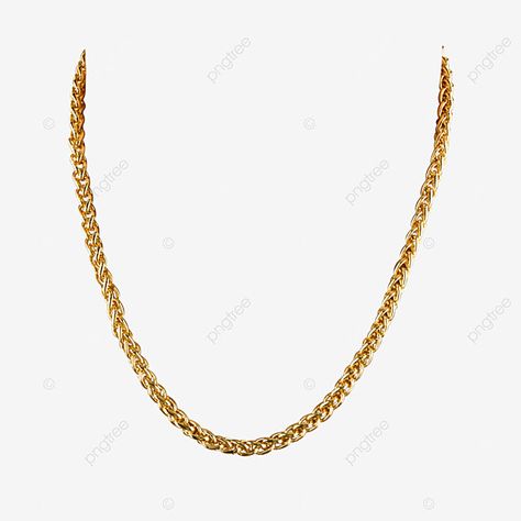 Gold Chain Png, Chain Clipart, Chain Sticker, Accessories Png, Circle Clipart, Gold Clipart, Metal Collar, Confetti Background, Circle Fashion