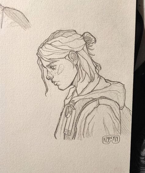 Person Sketch, Ellie Tlou, Indie Drawings, Cool Car Drawings, Grunge Art, Easy Drawings Sketches, Sketch Painting, Last Of Us, Hand Art Drawing