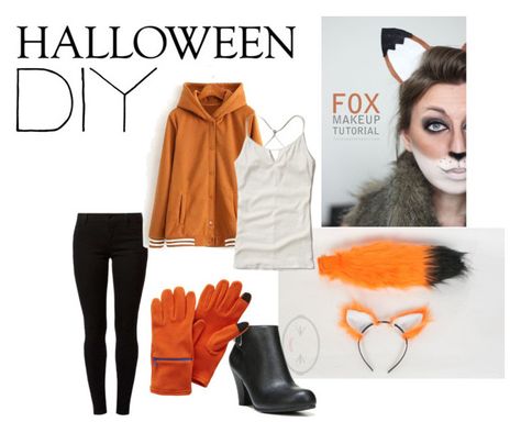 "What the Fox Say? DIY Fox Costume" by brokenspiderwebb ❤ liked on Polyvore featuring Dorothy Perkins, Hollister Co. and Fergalicious Halloween Fox Costume, Diy Fox Costume Women, Fox Costume Women's, Diy Fox Costume, Fox Fancy Dress, Fox Makeup Tutorial, Fox Costume Diy, Fox Halloween, Fox Diy