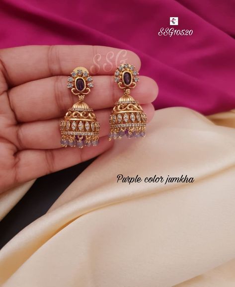 Black Beads Earrings Indian Gold, Daily Wear Earrings Gold Indian, Daily Use Gold Earrings Indian, Black Beads Earrings, Latest Gold Earrings Designs, Latest Gold Earrings, Temple Earrings, Indian Gold Necklace Designs, Simple Necklace Designs