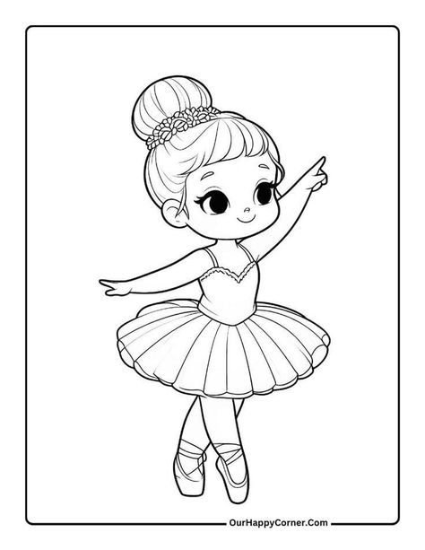 Ballerina Coloring Pages Free Printable, Ballerina Coloring, Ballerina Illustration, Ballerina Coloring Pages, Dancing Drawing, Book Cover Art Design, Ballet Lessons, Coloring Designs, Ballet Kids