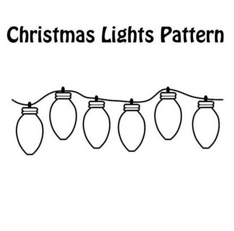 Print coloring page and book, Christmas Lights Coloring Page for kids of all ages. Updated on Monday, January 2nd, 2017. String Art Templates, Art Quilling, Christmas Stencils, Christmas Applique, Applique Templates, Preschool Christmas, Christmas Templates, Coloring Pages To Print, Christmas Coloring Pages