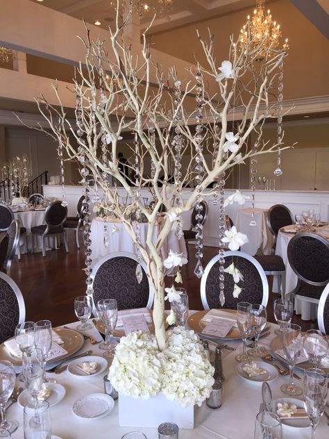 White Tree Branch Centerpiece, Table Tree Centerpiece, Little Tree Centerpieces, Tree Centerpieces Quince, White Branch Centerpiece, Tree Table Centerpieces, White Wedding Tree, Branches Bouquet, Tree Centerpieces Wedding