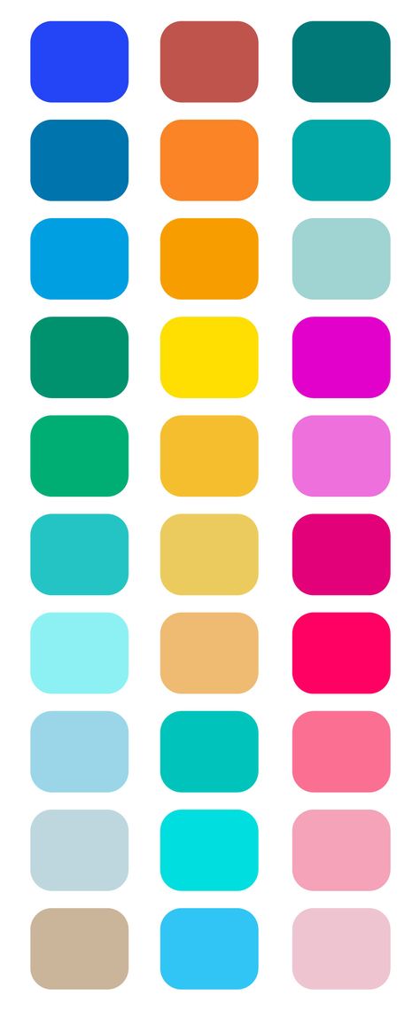 Pool Party Procreate Color Palette English Colors Palette, Summer Color Pallet, Chart Ui, Party Color Palette, Vivid Color Palette, Procreate Palettes, Color Palette For Procreate, Canva Branding, Hexadecimal Color