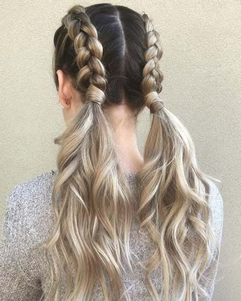 Dutch Pigtail Braids, Disney Hair, Pigtail Braids, Pigtail Hairstyles, Work Hairstyles, Hair Stylies, Hot Hair Styles, Hair Stylist Life, Easy Hairstyles For Long Hair