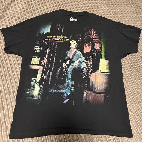 Album Merch, Vintage Graphic, Vintage Graphics, David Bowie, Graphic Tee, Graphic Tees, Black