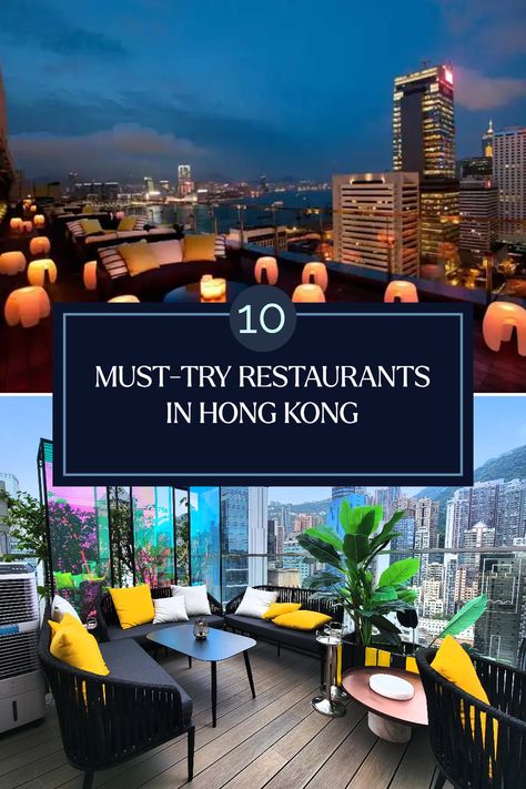 Explore the top 10 must-try restaurants in Hong Kong that promise unforgettable culinary experiences in 2024. From exquisite Michelin-starred dining at places like SEVVA to unique spots like Plume, our list covers a variety of delicious cuisines and dining atmospheres, perfect for food lovers and adventurers alike. Each restaurant offers a unique charm and flavor, making them worth a visit. Treat yourself to the elegant ambiance, feast on mouthwatering dishes, and savor the vibrant food scene of Hong Kong. Hongkong Restaurant, Hong Kong Restaurant, Places In Hong Kong, Vibrant Food, Top 10 Restaurants, Hong Kong Food, Victoria Harbour, Modern Asian, Unique Cocktails