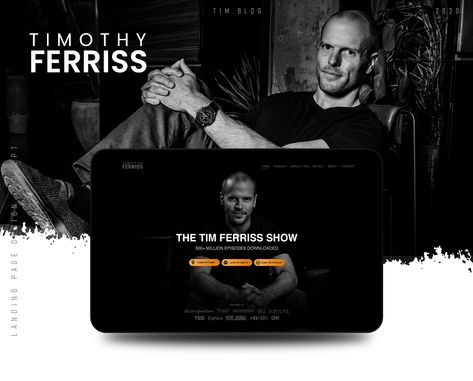 Web Design for Coaches, Speakers & Influencers on Behance Speaker Website Design, Coaching Landing Page, Speaker Website, Designs For Project, Coach Website, Tim Ferriss, Web Design Graphic, Web Designs, Brand Image