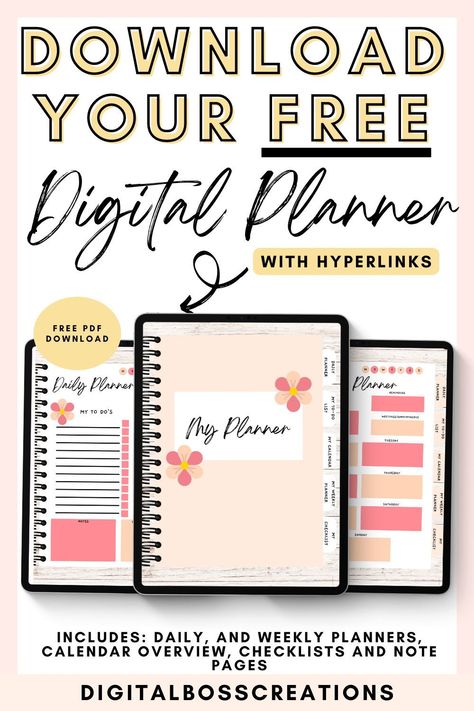 Hyperlinked Digital Planner, Digital Happy Planner, Free Onenote Digital Planner, Digital Planner For Samsung Tablet Free, Free Digital Planner Samsung Notes, Hyperlinked Digital Planner Free, Digital Planning Templates Free, Digital Daily Planner, Onenote Templates Free